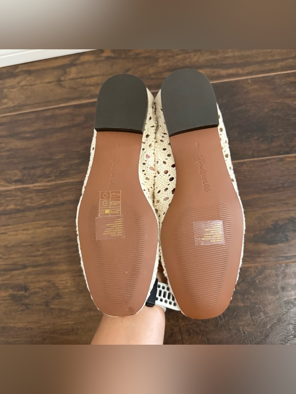 Madewell Mylie Ballet Flat New Without Box Size 6 Crochet Cream $148 - Picture 8 of 10